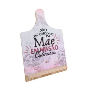 Suporte de livros "Mãe em missão Culinária"