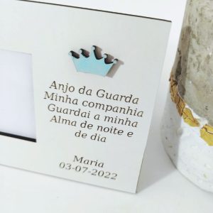 Moldura personalizada com Coroa Azul