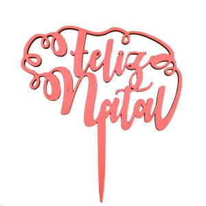 Topo de bolo Feliz Natal